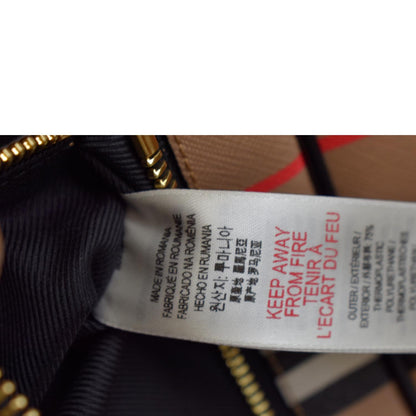 BURBERRY Icon Stripe Sonny E-Canvas Bum Bag Archive Beige