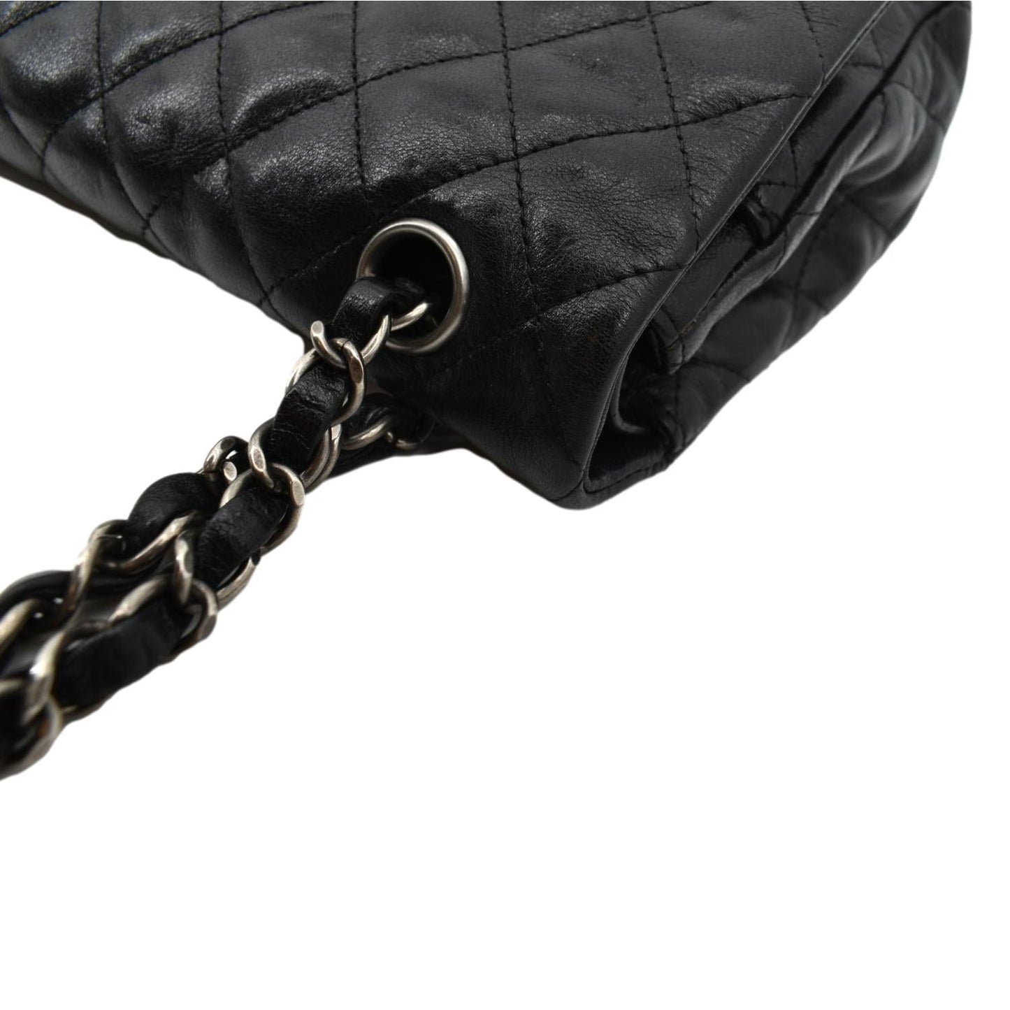 CHANEL Reissue Flap Leather Shoulder Bag Black