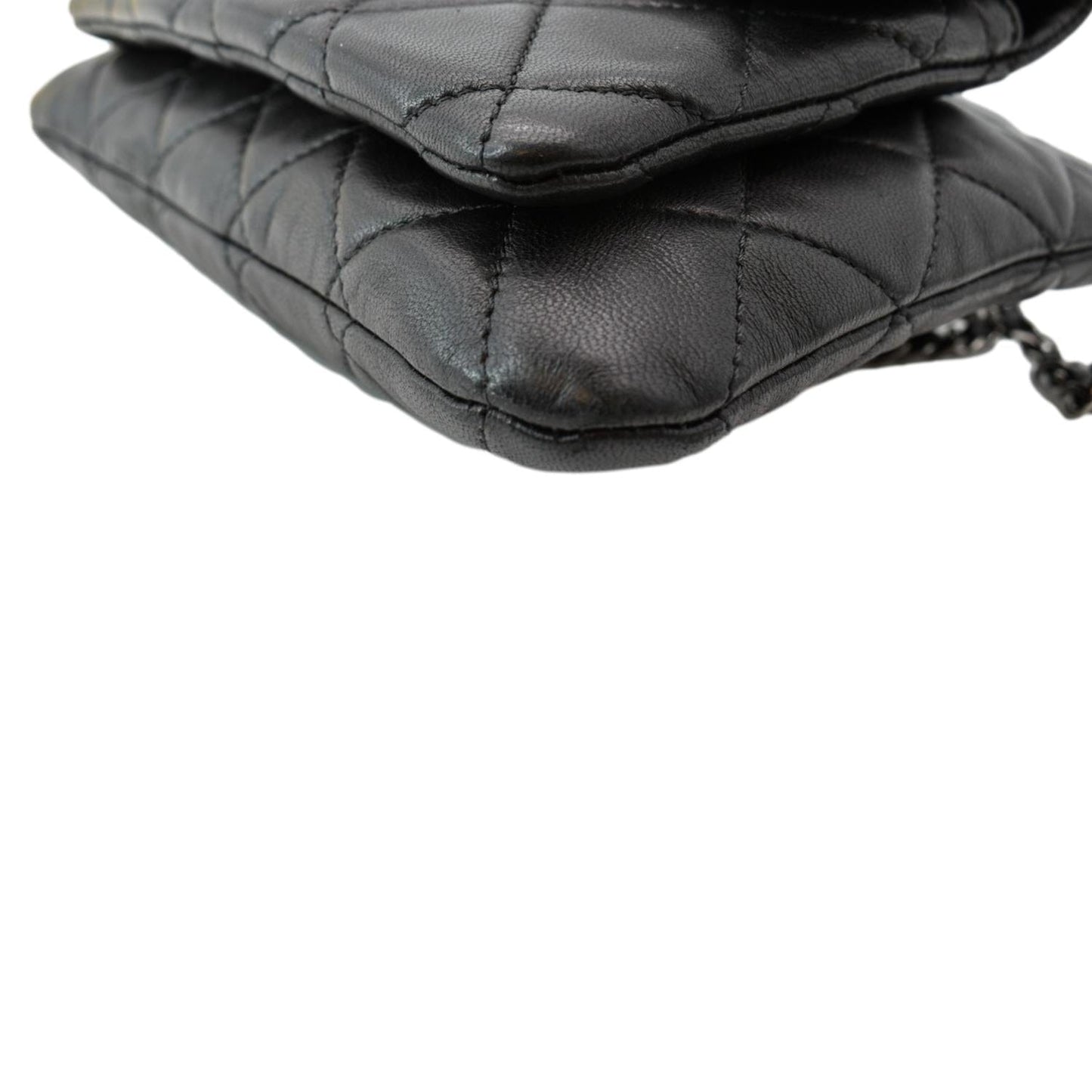 CHANEL Mineral Nights Flap Quilted Leather Shoulder Bag Black