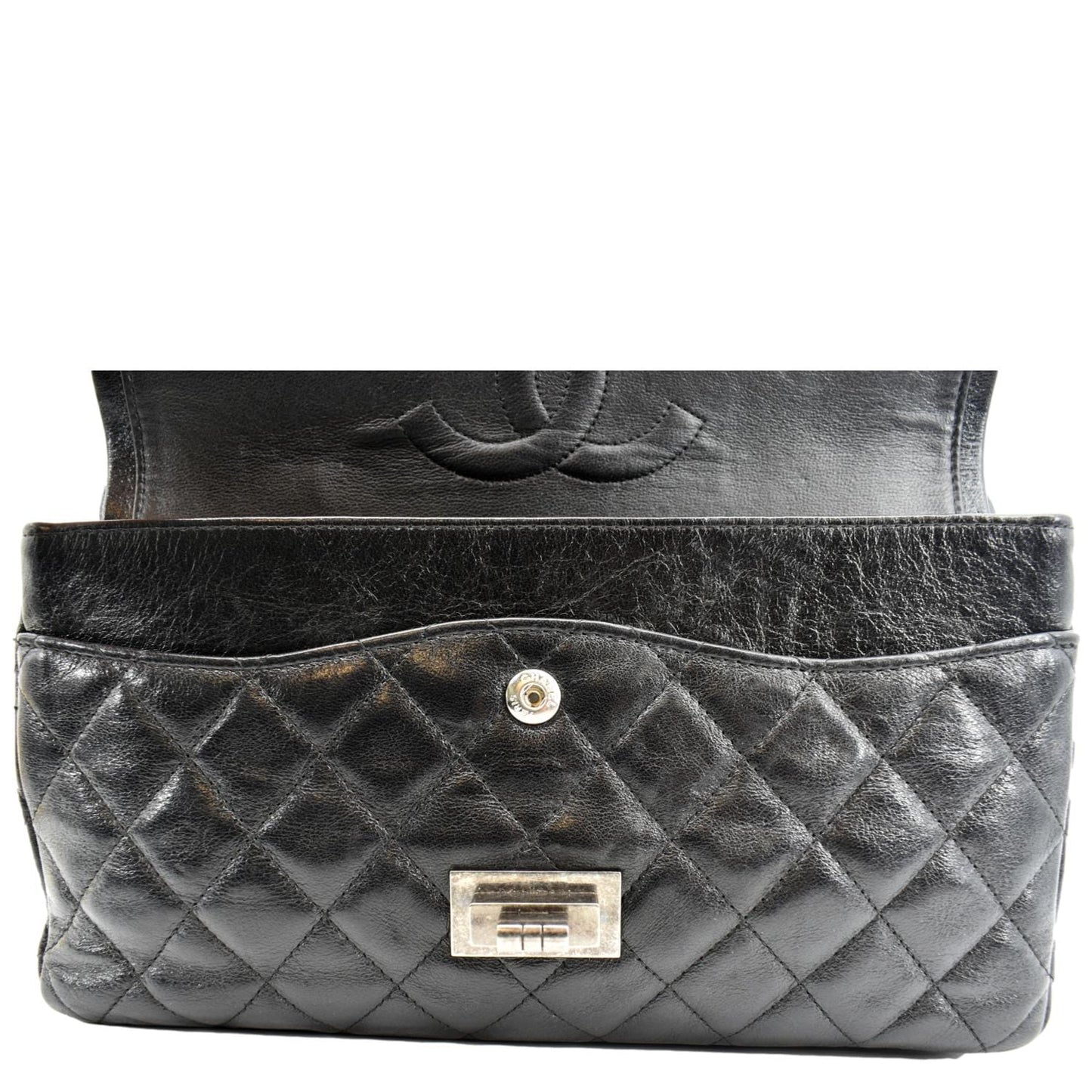 CHANEL Reissue Flap Leather Shoulder Bag Black