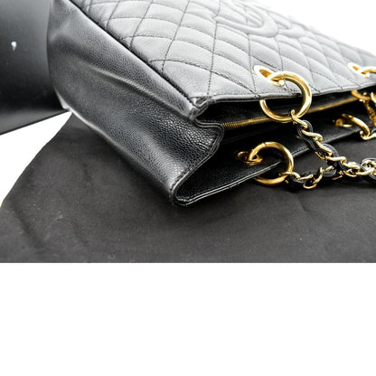 CHANEL Grand Shopping Caviar Leather GST Tote Bag Black - Sold