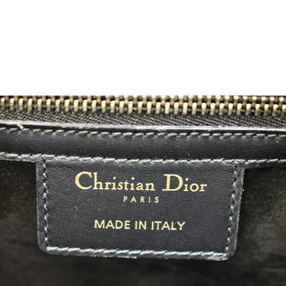 CHRISTIAN DIOR D Fence Calfskin Leather Saddle Bag Black - Hot Deals