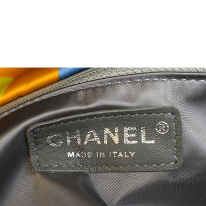 CHANEL Printed Coco Color Flap Small Nylon Shoulder Bag Multicolor
