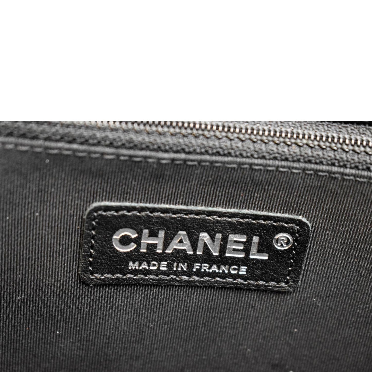 CHANEL Large Boy Flap Leather Shoulder Bag Black
