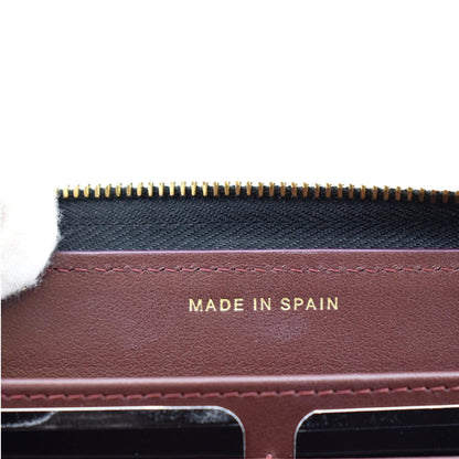 CHANEL Long Zippy Caviar Leather Wallet Black