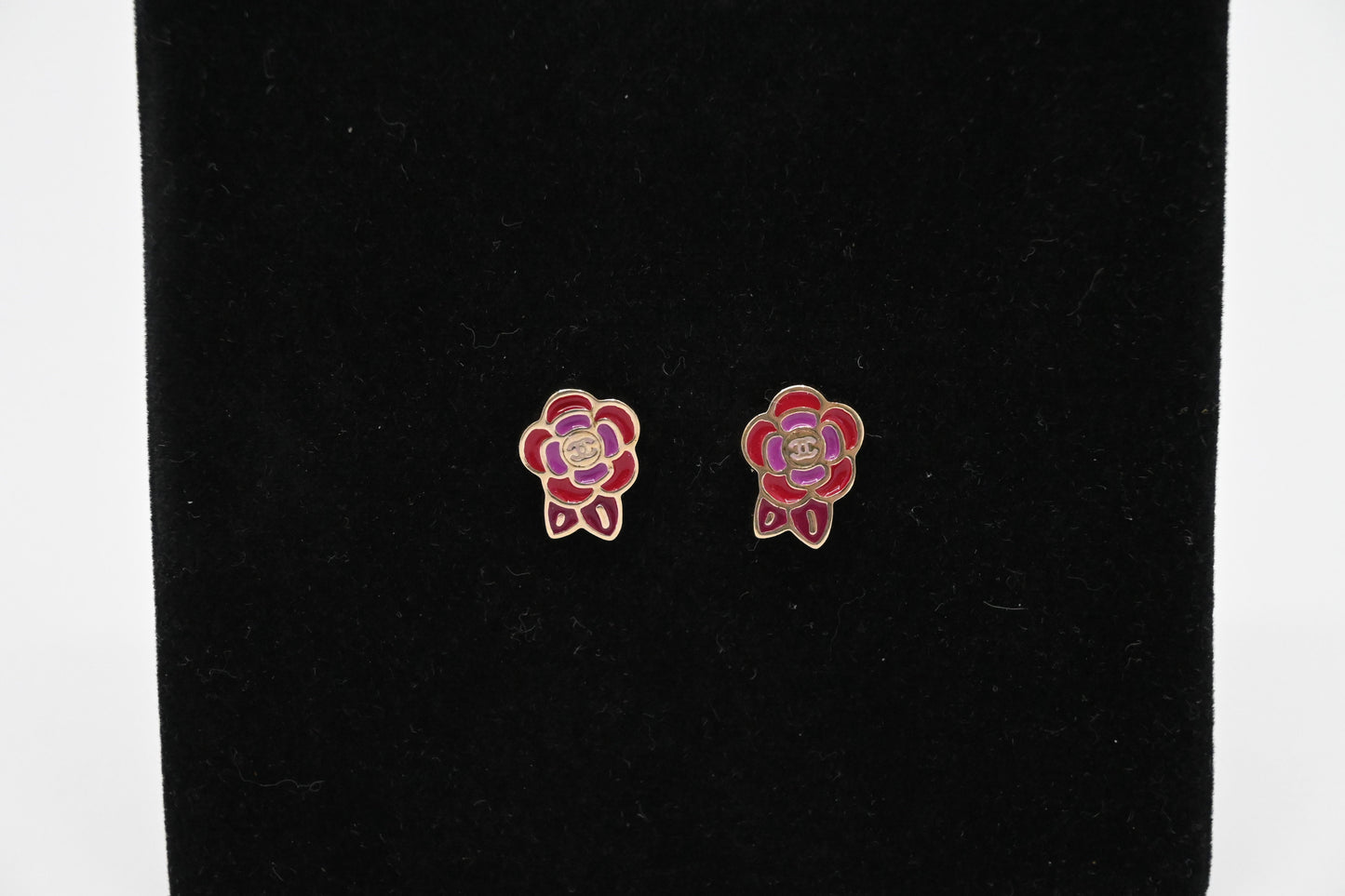 Chanel Camellia Stud Earrings