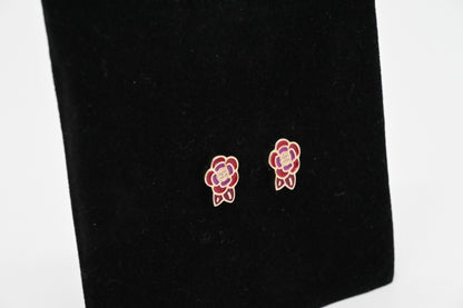 Chanel Camellia Stud Earrings