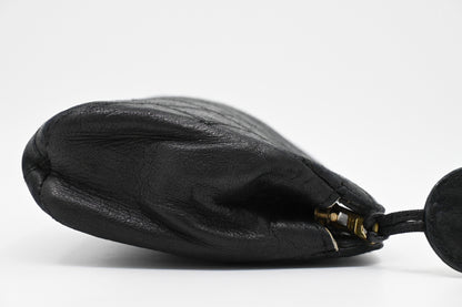 Chanel Pouch in Black MatelassÃ© Leather