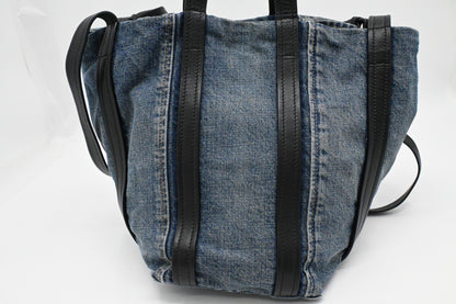 Balenciaga Everyday Small Tote Bag in Denim Canvas