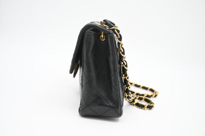 Chanel Mini Square in Black MatelassÃ© Leather