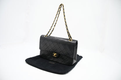 Chanel Medium Double Flap in Black MatelassÃ© Leather