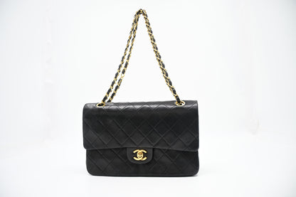 Chanel Medium Double Flap in Black MatelassÃ© Leather