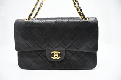 Chanel Medium Double Flap in Black MatelassÃ© Leather