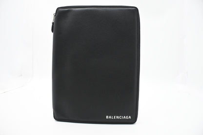 Balenciaga Tablet Case in Black Leather