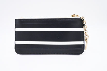 Dior Vibe Key Case in Black and White Leather