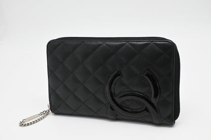 Chanel Cambon Organizer in Black Leather