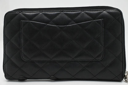 Chanel Cambon Organizer in Black Leather