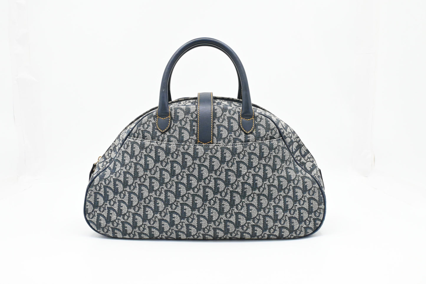 Dior Saddle Bowler in Blue Oblique Canvas