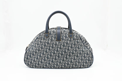 Dior Saddle Bowler in Blue Oblique Canvas
