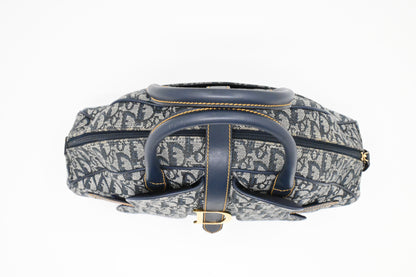 Dior Saddle Bowler in Blue Oblique Canvas