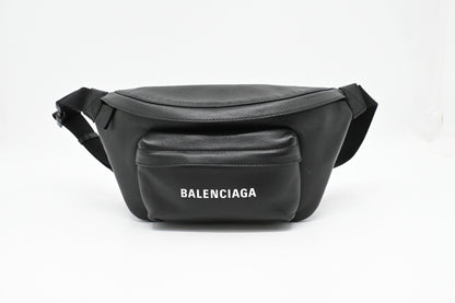 Balenciaga Everyday Beltpack in Black Leather