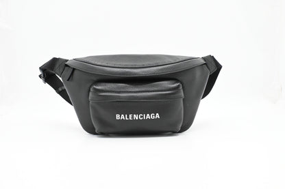 Balenciaga Everyday Beltpack in Black Leather