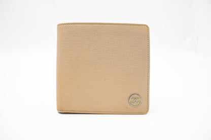 Chanel Bifold Wallet in Beige Leather