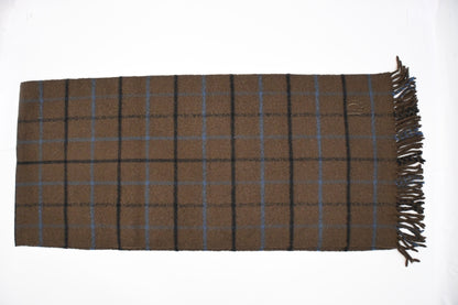 Dior Scarf in Brown Checked Wool