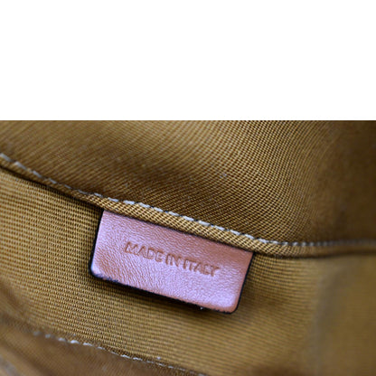 CELINE Triangle Triomphe Canvas Monogram Print Shoulder Bag Brown
