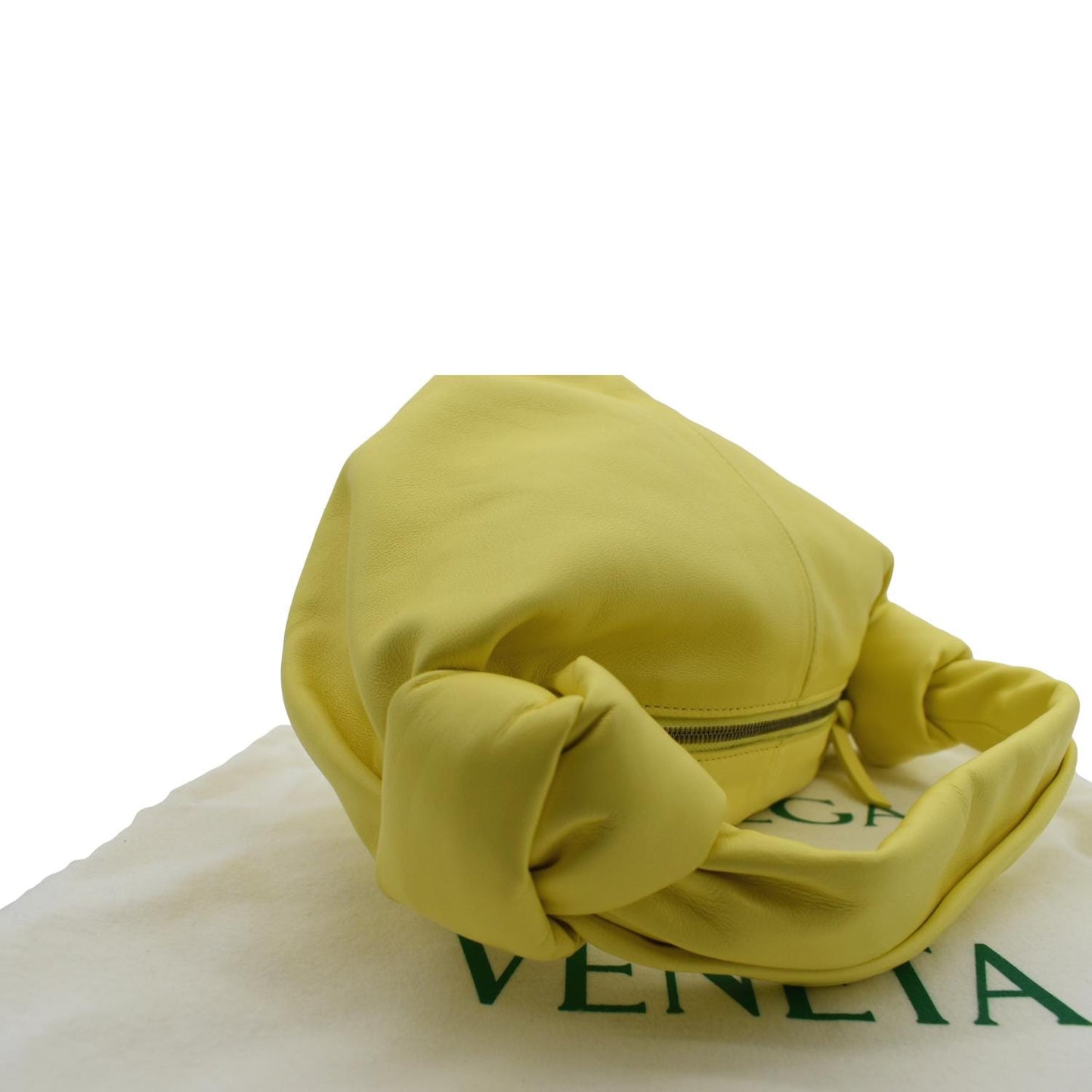 BOTTEGA VENETA Double Knot Leather Mini Tote Bag Kiwi