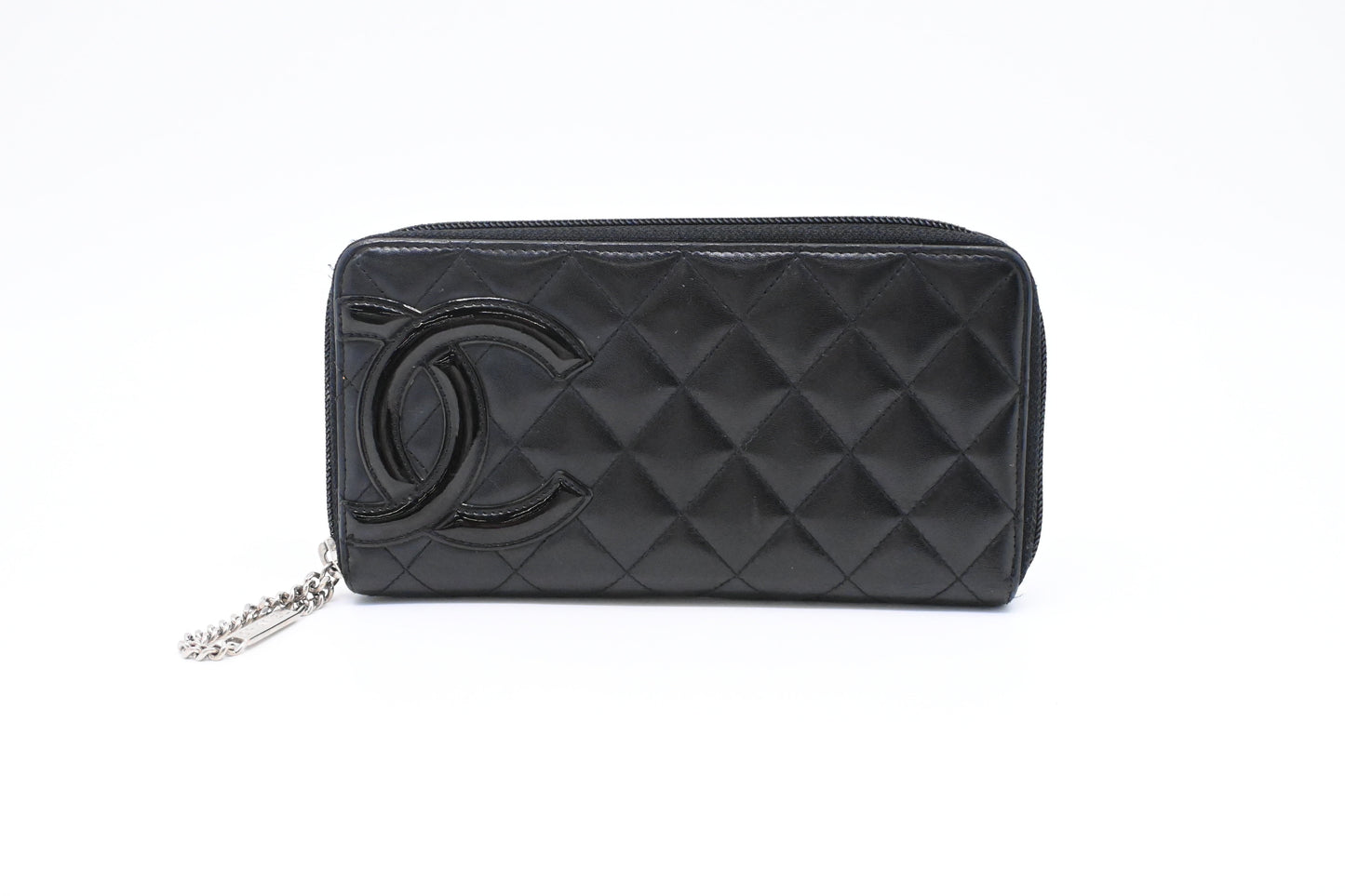 Chanel Cambon Wallet in Black Matelasse Leather