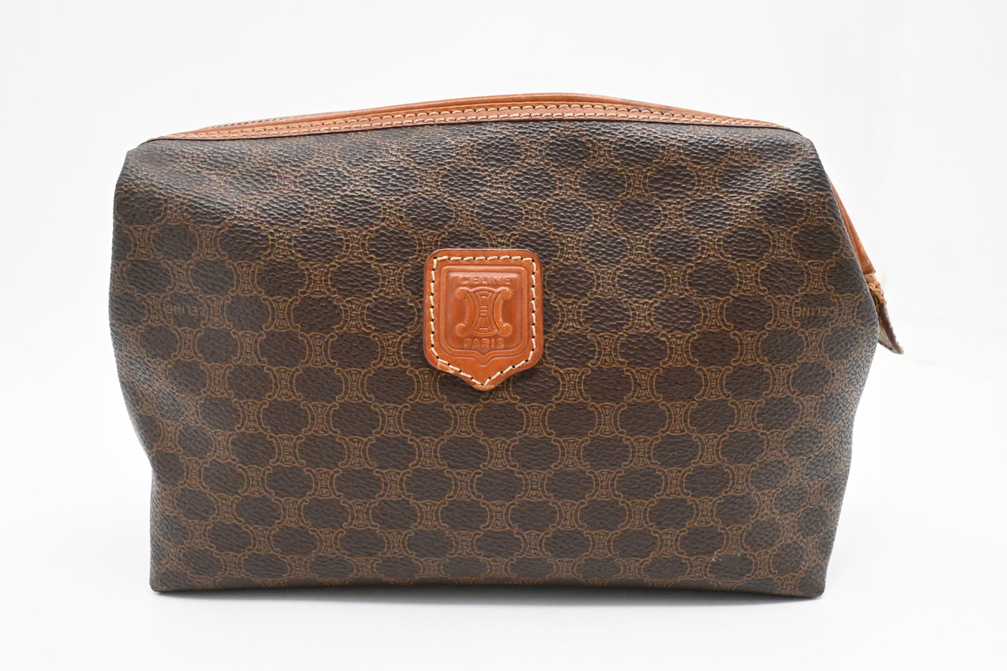Celine Pouch in Macadam Canvas