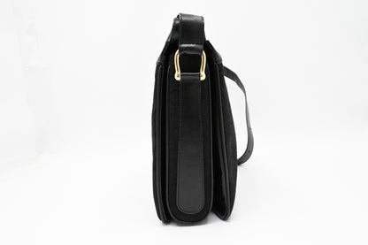 Celine Shoulder Bag in Black Canvas