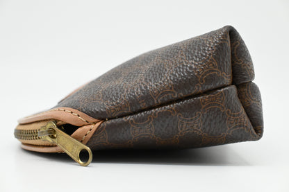 Celine Cosmetics Pouch in Macadam Canvas