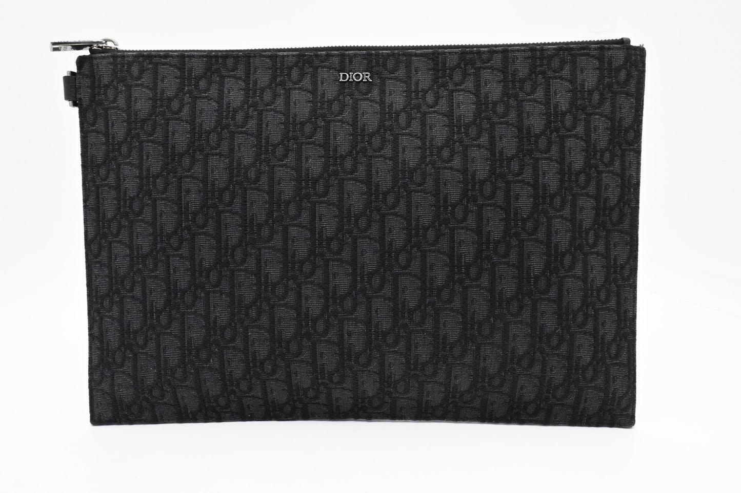 Dior Clutch in Black Oblique Canvas