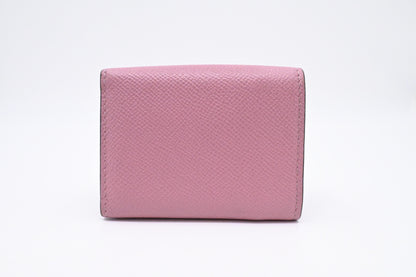 Dior Saddle Compact Wallet in Pink Leather
