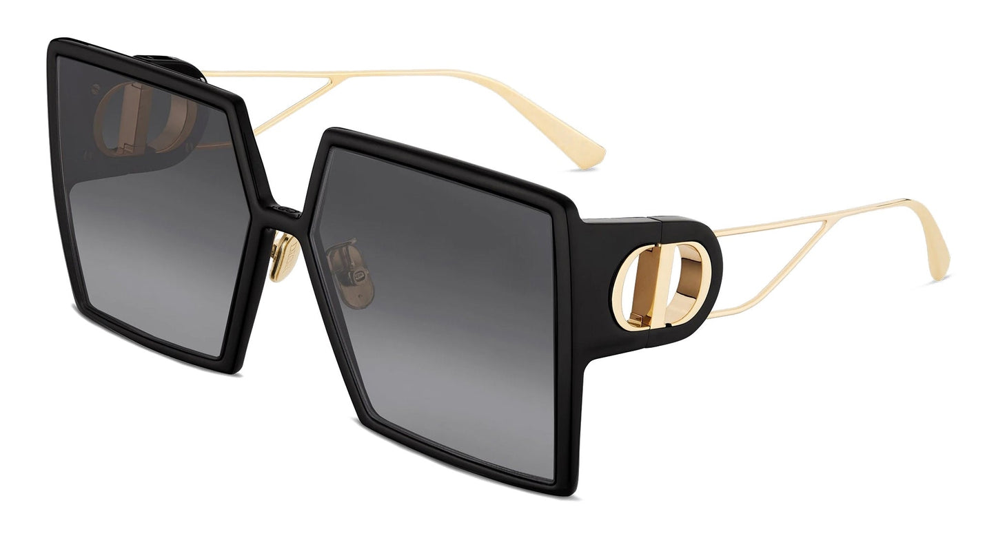 DIOR 30 MONTAIGNE SU Oversized Black Square Sunglasses