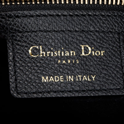 Christian Dior 2021 Black Grained Calfskin Saddle Bag