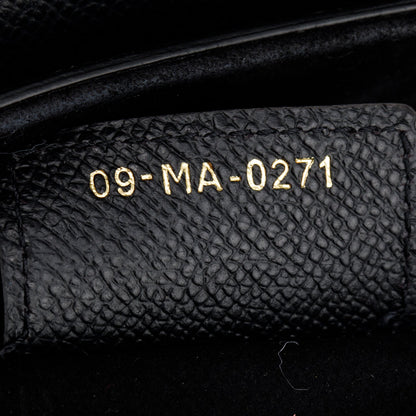 Christian Dior 2021 Black Grained Calfskin Saddle Bag