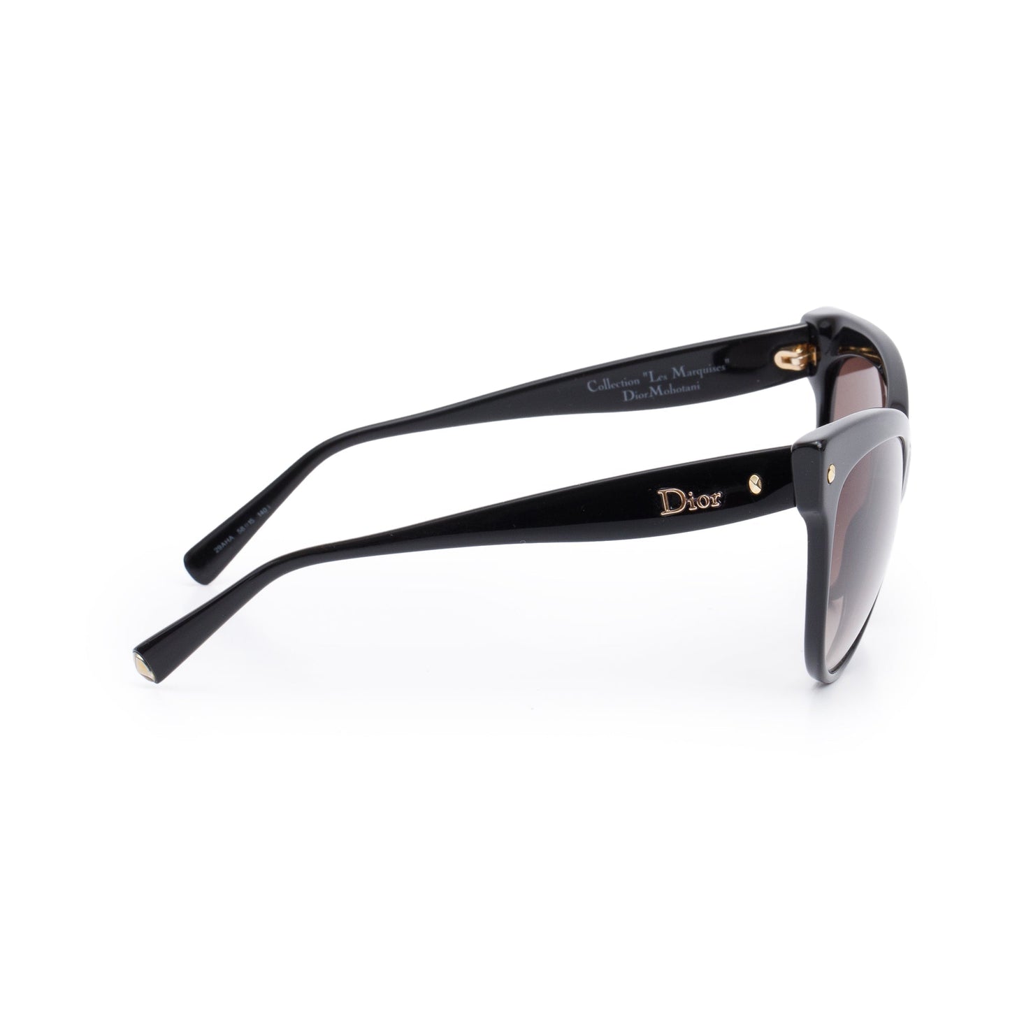 Dior Black Acetate DiorMohotani Cat Eye Sunglasses