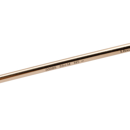 Dior Gold-Tone Metal Frame DiorSplit 1 Aviator Sunglasses