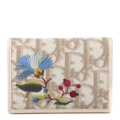 Christian Dior Monogram Vintage Flowers Card Holder