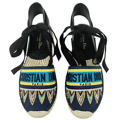 Dior Nicely-D Embroidered Espadrilles