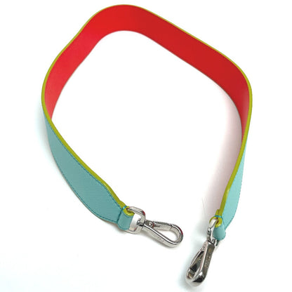 FENDI Shoulder strap leather Light blue x orange x yellow By color Strap you Women