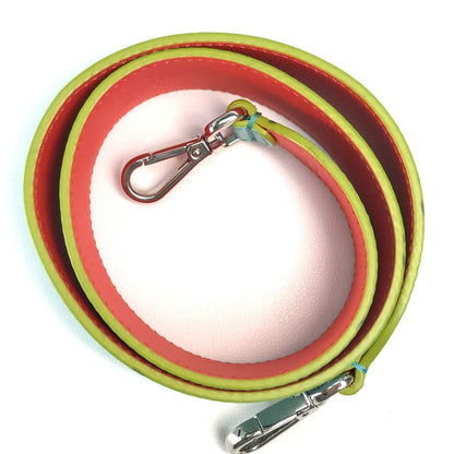 FENDI Shoulder strap leather Light blue x orange x yellow By color Strap you Women