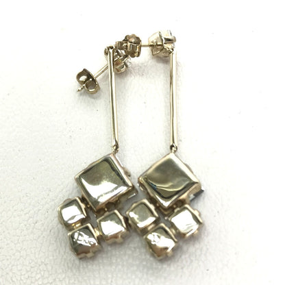 Dior Pierce metal Light blue / white logo bijou Women