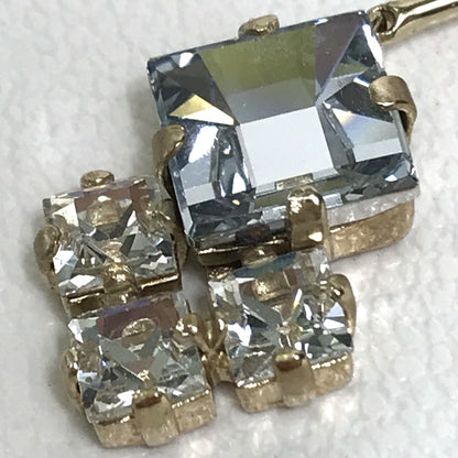 Dior Pierce metal Light blue / white logo bijou Women