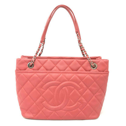 CHANEL Tote Bag A67921 Caviar skin pink CC COCO Mark Matrasse Women