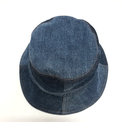 Dior hat 11DPD923A130 denim blue logo patchwork Bucket hat Women 56