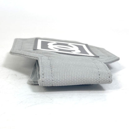 CHANEL Wristband Cotton, Nylon gray Sports line COCO Mark unisex(Unisex)